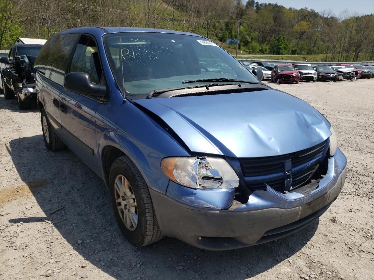 DODGE CARAVAN SE 2007 with VIN 1D8GP25R47B196263 - Photo from auction