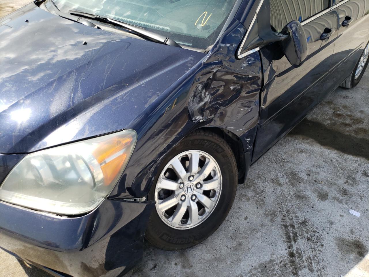 Photo 9 from auction – 2008 HONDA ODYSSEY EX with VIN 5FNRL38798B054136