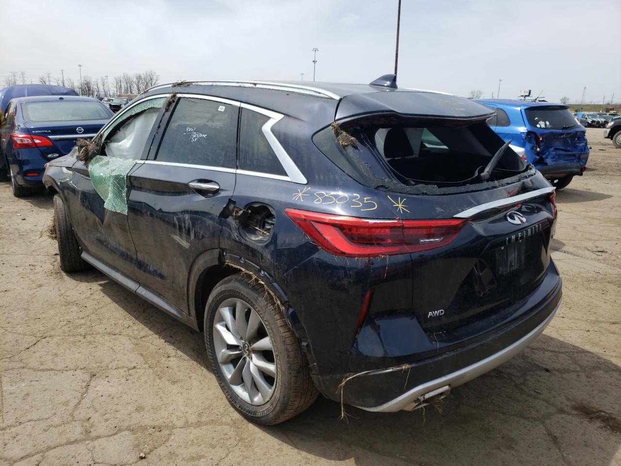 Photo 3 from auction – 2021 INFINITI QX50 LUXE with VIN 3PCAJ5BB4MF123658