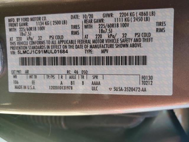 Photo 10 from auction – 2021 LINCOLN CORSAIR with VIN 5LMCJ1C91MUL01684