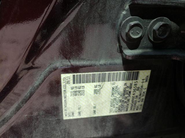 Photo 10 from auction – 2014 NISSAN MAXIMA S with VIN 1N4AA5APXEC436585