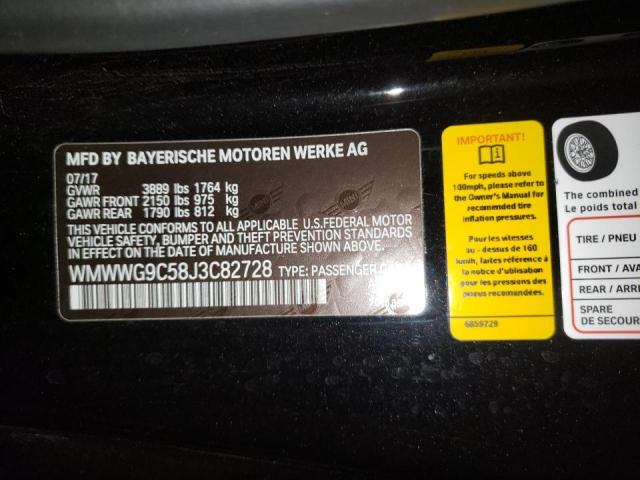 Photo 10 from auction – 2018 MINI COOPER S with VIN WMWWG9C58J3C82728