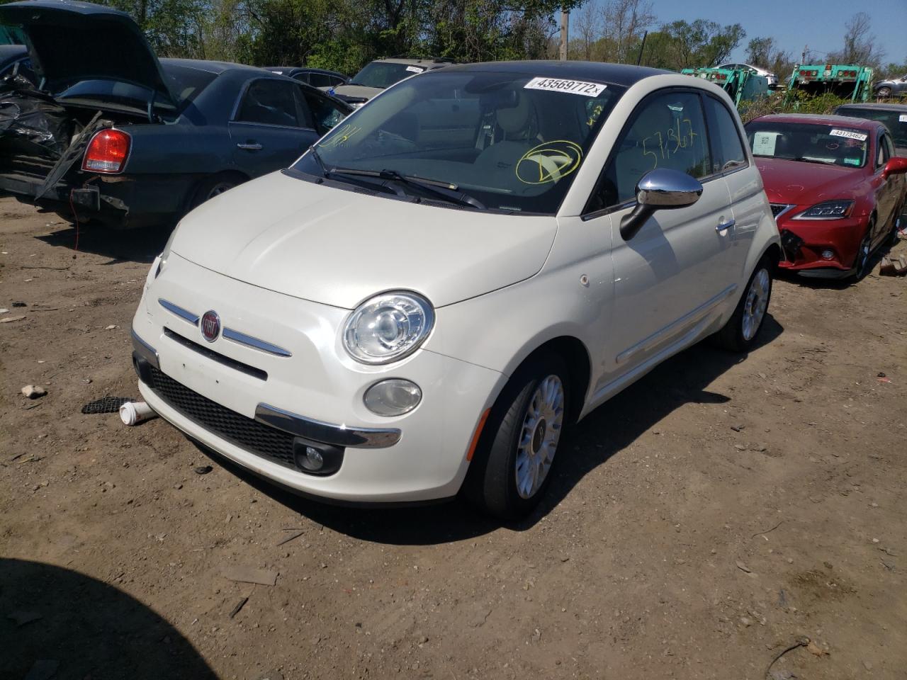Photo 2 from auction – 2015 FIAT 500 LOUNGE with VIN 3C3CFFCR8FT615873