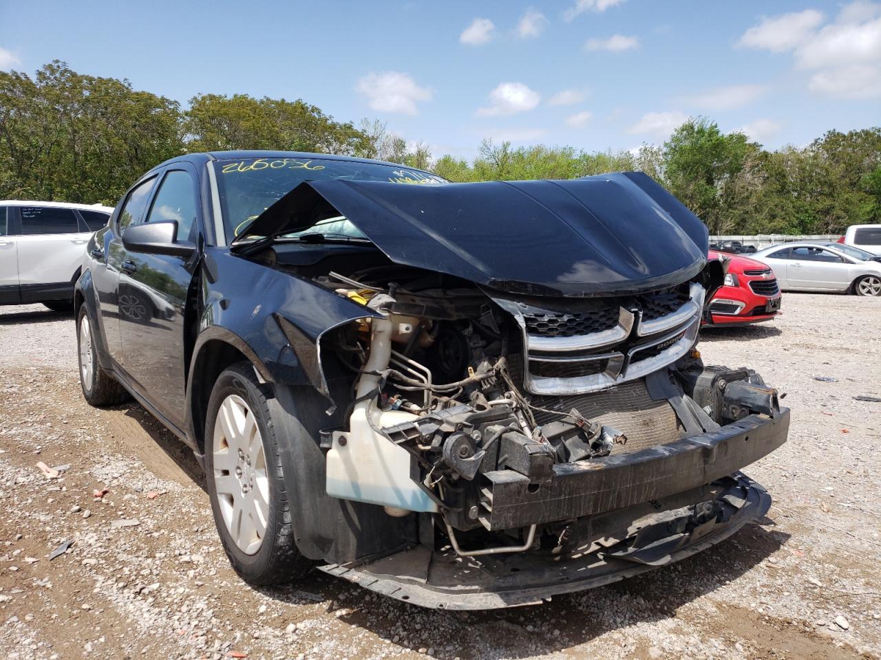 DODGE AVENGER SE 2012 with VIN 1C3CDZAB4CN266056 - Photo from auction