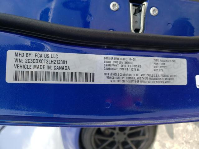 Photo 10 from auction – 2020 DODGE CHARGER R/ with VIN 2C3CDXCT3LH212301