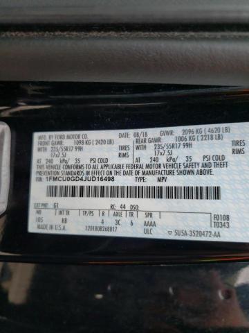 Photo 10 from auction – 2018 FORD ESCAPE SE with VIN 1FMCU0GD4JUD16498