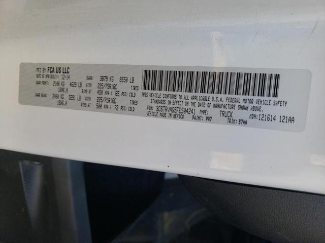 Photo 10 from auction – 2015 RAM PROMASTER with VIN 3C6TRVAG5FE504241