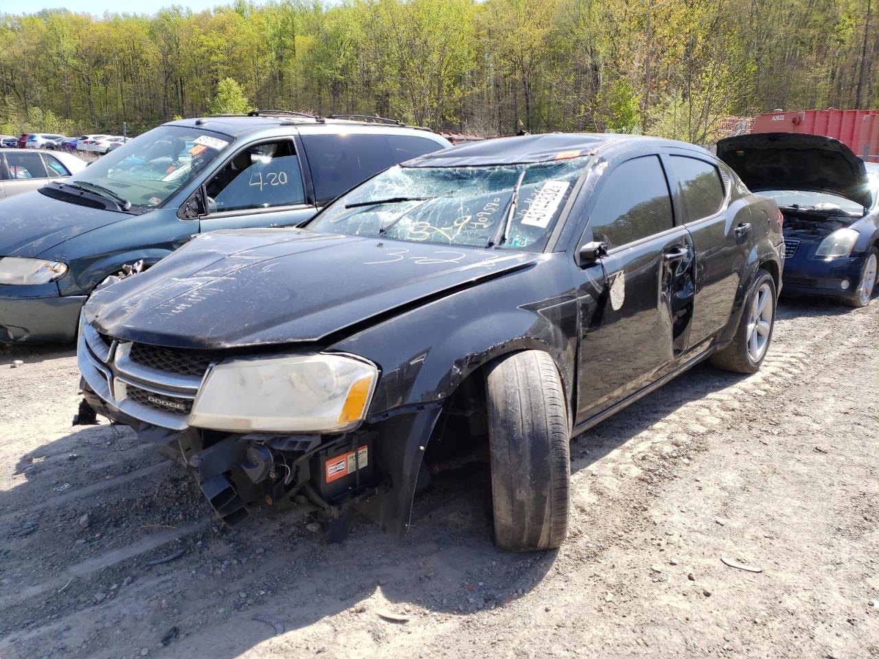 Photo 2 from auction – 2012 DODGE AVENGER SE with VIN 1C3CDZABXCN134399