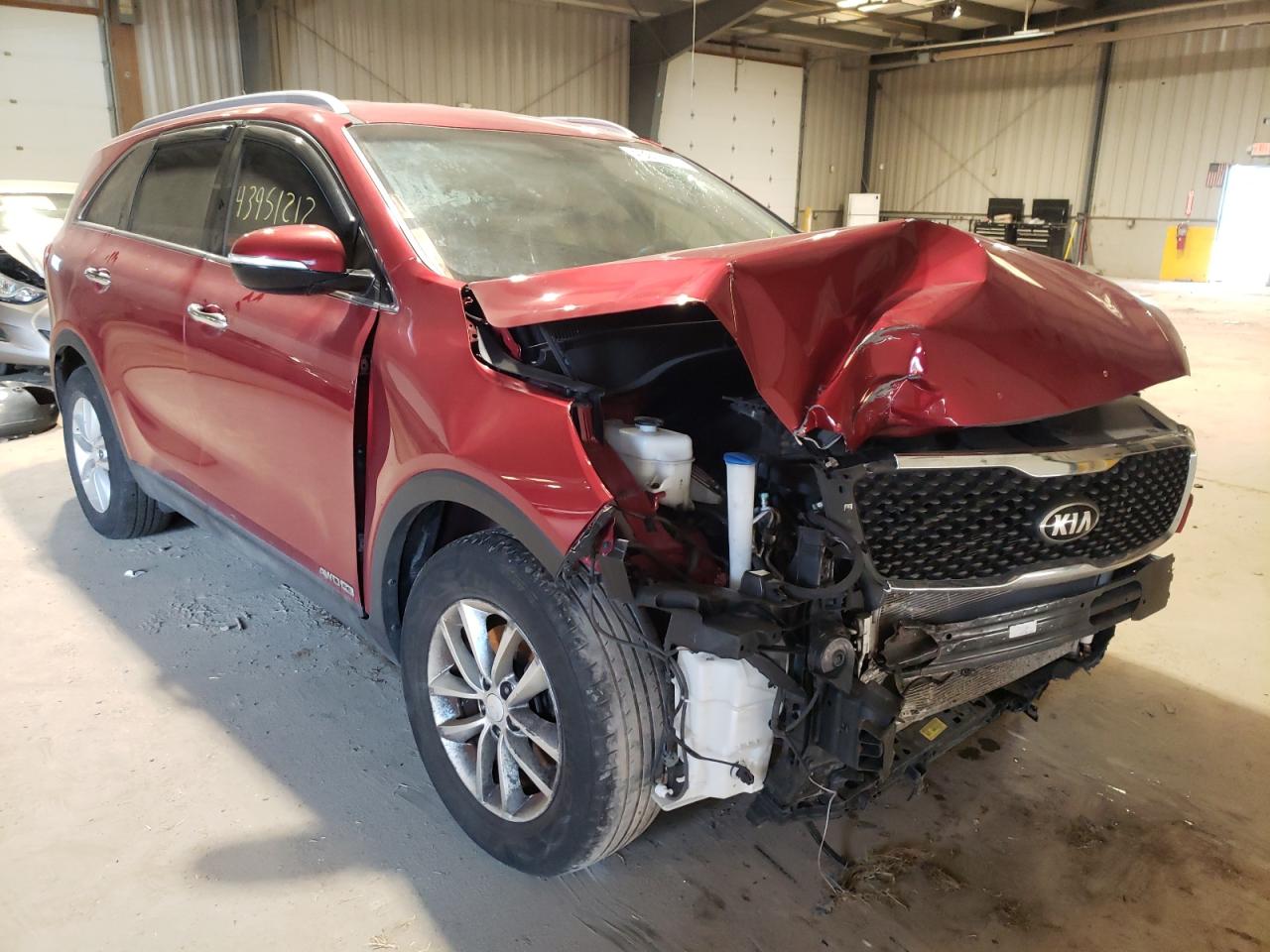 KIA SORENTO LX 2017 with VIN 5XYPGDA56HG331652 - Photo from auction