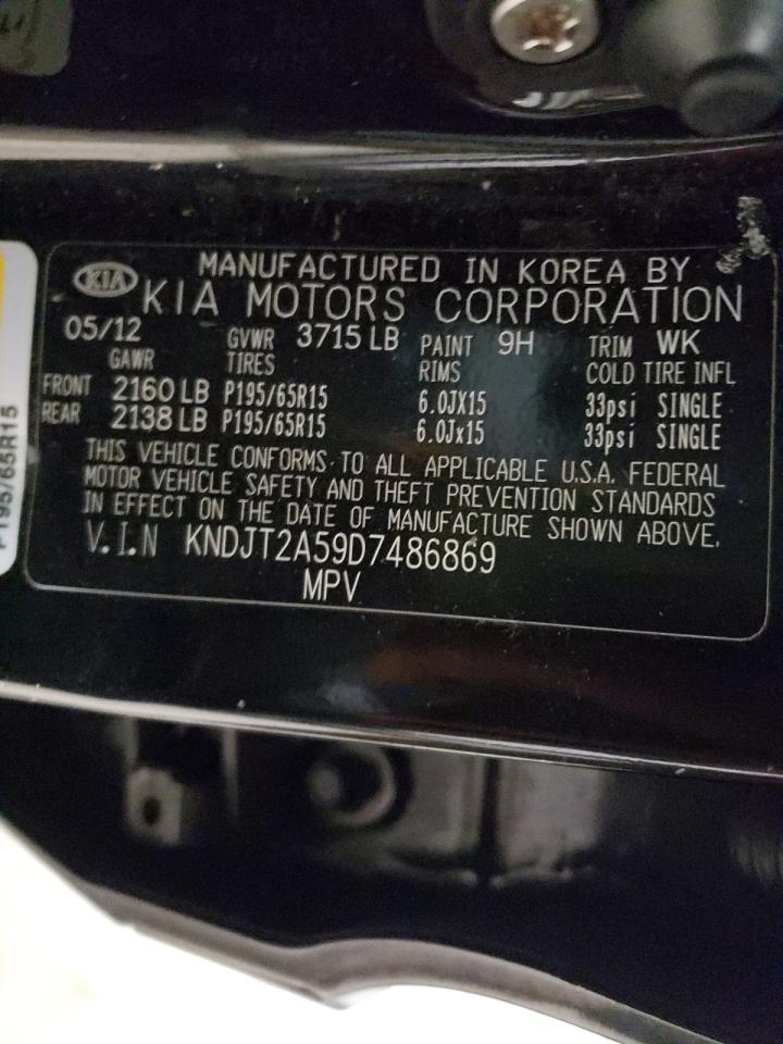 Photo 10 from auction – 2013 KIA SOUL with VIN KNDJT2A59D7486869