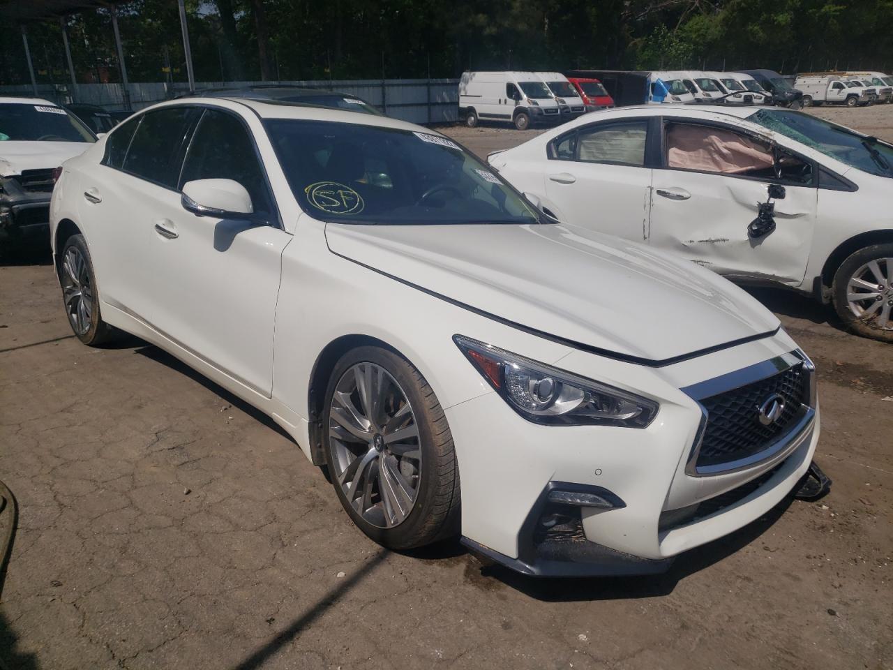 INFINITI Q50 LUXE 2019 with VIN JN1EV7AP2KM514541 - Photo from auction