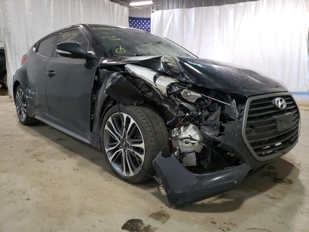 HYUNDAI VELOSTER T 2016 with VIN KMHTC6AE7GU302210 - Photo from auction