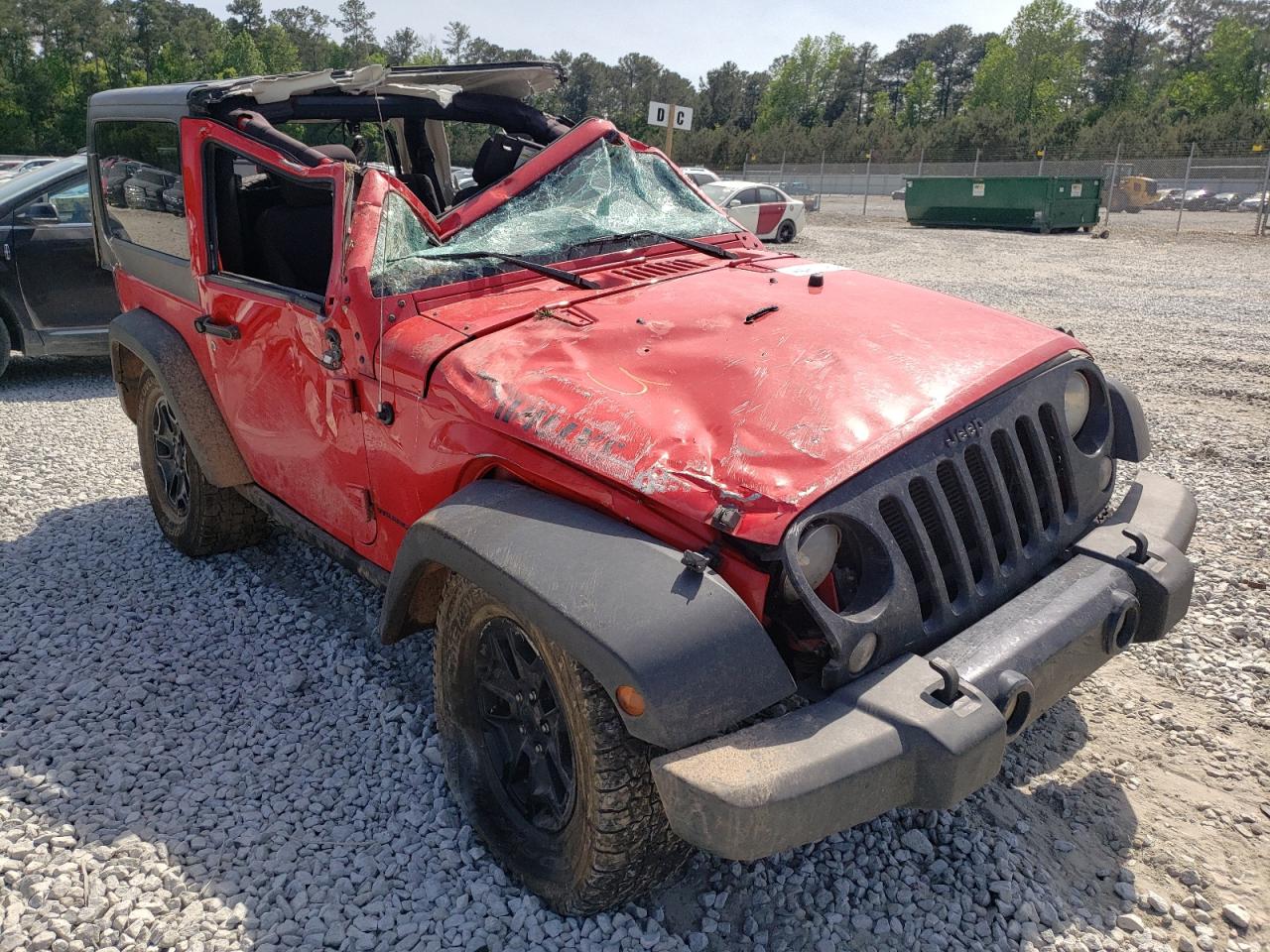 Photo 1 from auction – 2015 JEEP WRANGLER S with VIN 1C4AJWAG7FL602112