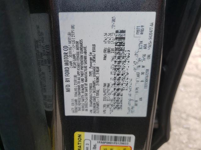 Photo 10 from auction – 2015 FORD FUSION SE with VIN 1FA6P0HD1F5129833
