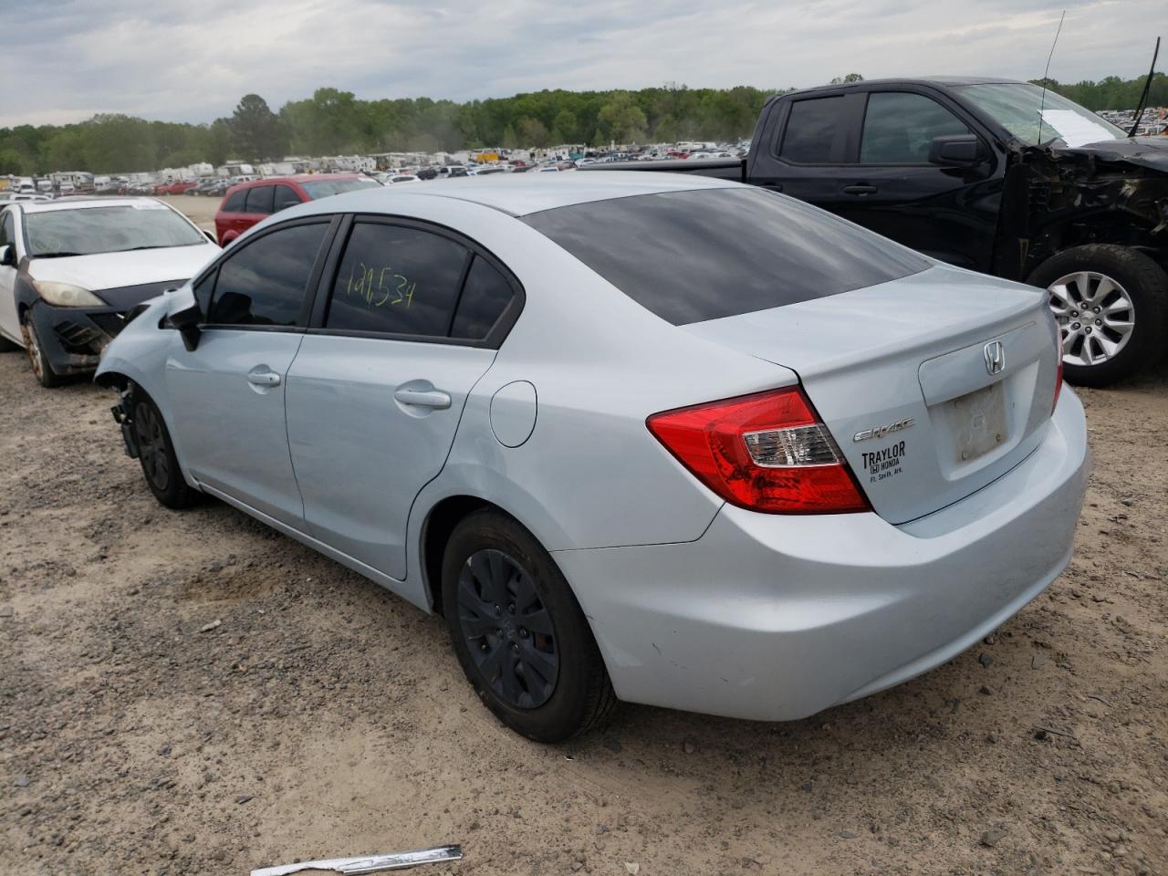 Photo 3 from auction – 2012 HONDA CIVIC LX with VIN 2HGFB2F54CH534252