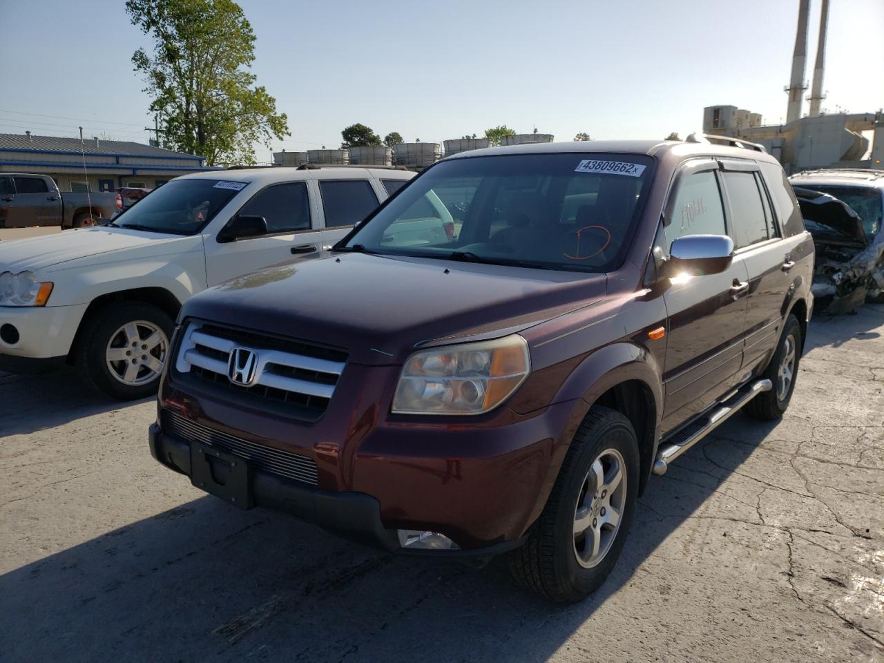 Photo 2 from auction – 2008 HONDA PILOT EX with VIN 5FNYF28438B016436