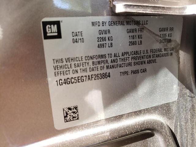 Photo 10 from auction – 2010 BUICK LACROSSE C with VIN 1G4GC5EG7AF263864