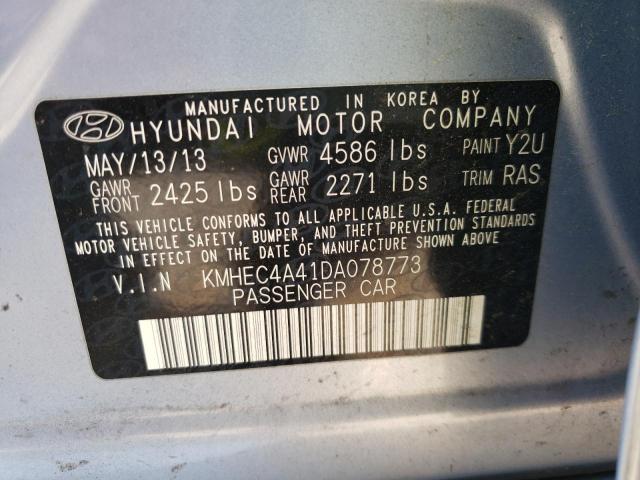Photo 10 from auction – 2013 HYUNDAI SONATA HYB with VIN KMHEC4A41DA078773