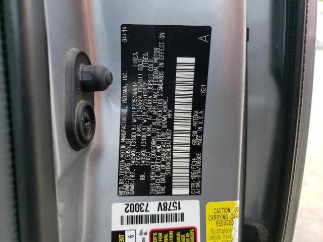 Photo 10 from auction – 2014 TOYOTA SIENNA LE with VIN 5TDKK3DC9ES478057