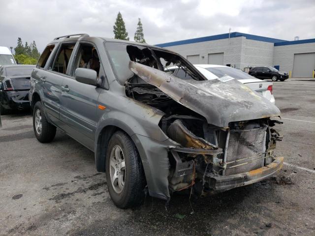 HONDA PILOT EXL 2007 with VIN 5FNYF28767B022627 - Photo from auction