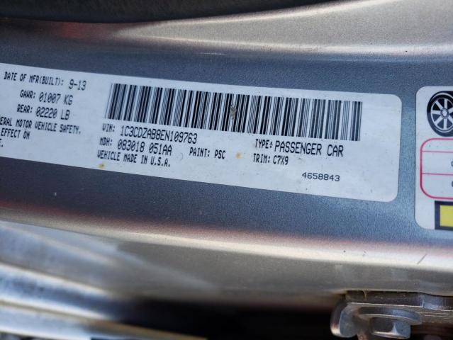Photo 10 from auction – 2014 DODGE AVENGER SE with VIN 1C3CDZAB8EN109763