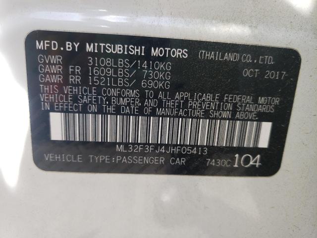 Photo 10 from auction – 2018 MITSUBISHI MIRAGE G4 with VIN ML32F3FJ4JHF05413