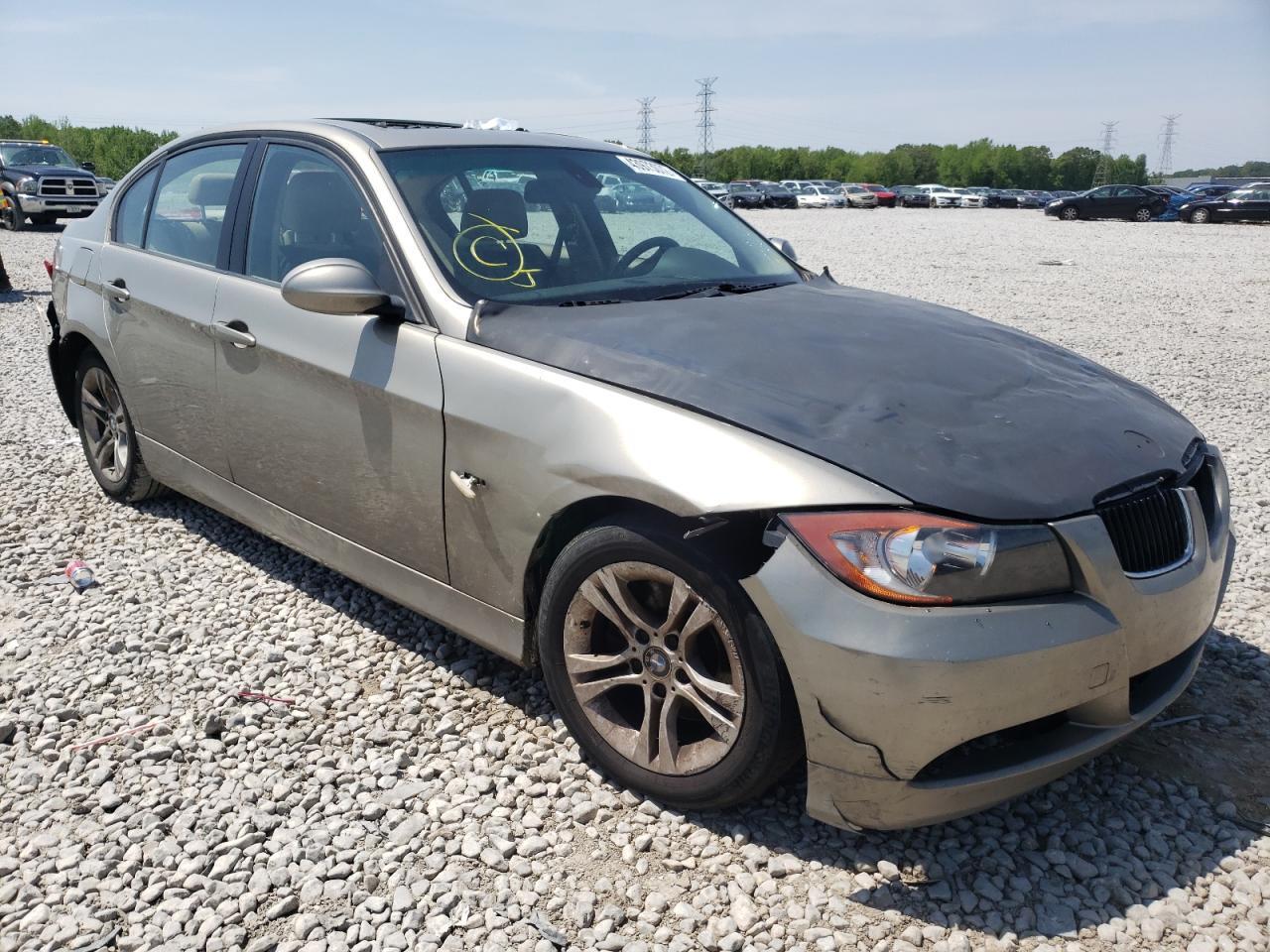 BMW 328 I 2008 with VIN WBAVA33598P143038 - Photo from auction