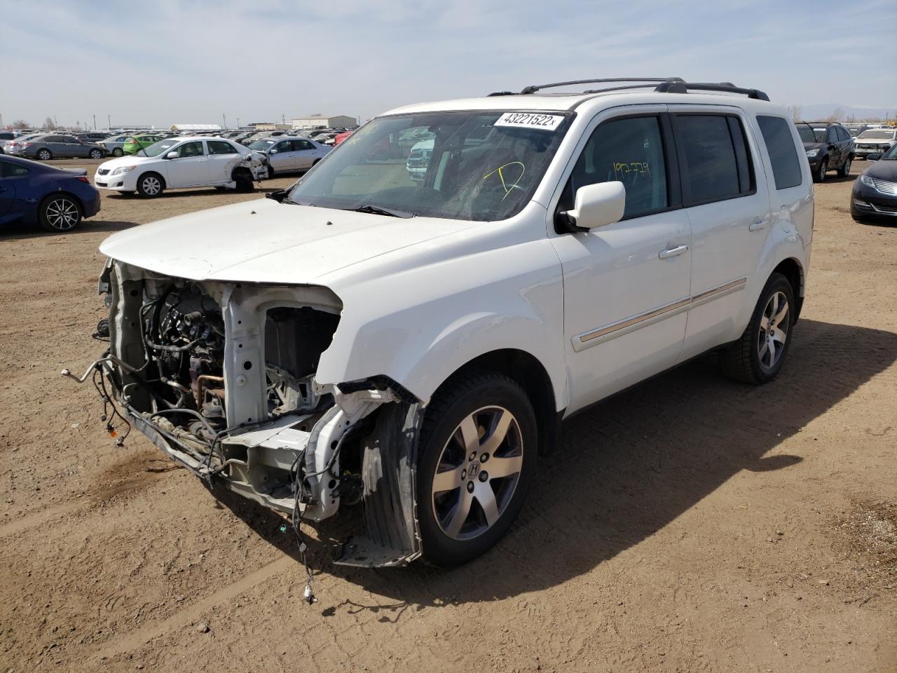 Photo 2 from auction – 2013 HONDA PILOT TOUR with VIN 5FNYF4H9XDB021635