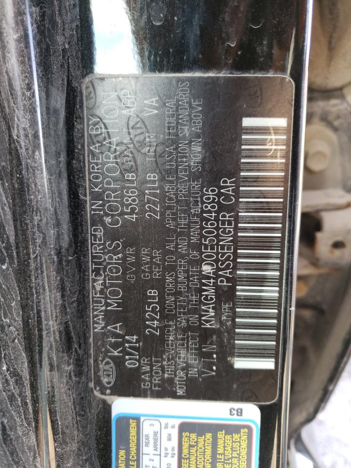 Photo 10 from auction – 2014 KIA OPTIMA HYB with VIN KNAGM4AD0E5064896