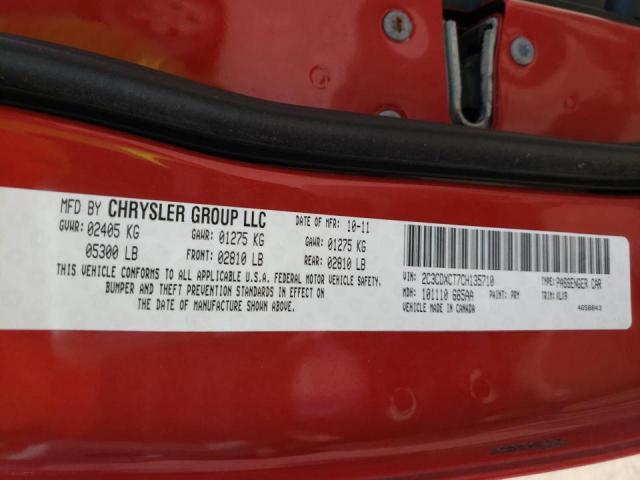 Photo 10 from auction – 2012 DODGE CHARGER R/ with VIN 2C3CDXCT7CH135710