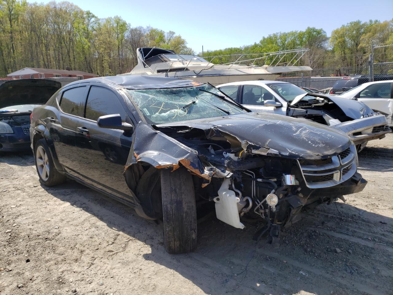 DODGE AVENGER SE 2012 with VIN 1C3CDZABXCN134399 - Photo from auction