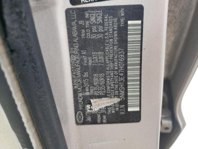 Photo 10 from auction – 2007 HYUNDAI SANTA FE S with VIN 5NMSH13E47H016937