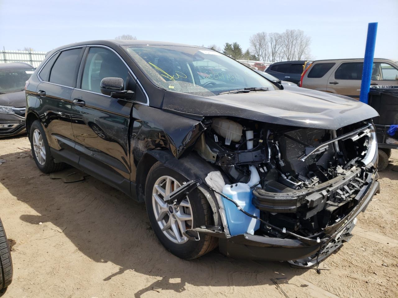 FORD EDGE SEL 2021 with VIN 2FMPK4J96MBA00422 - Photo from auction