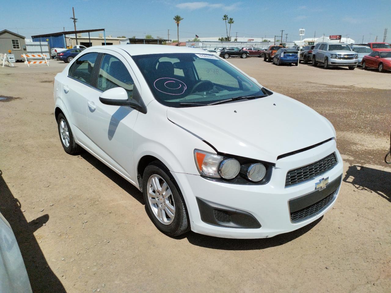 CHEVROLET SONIC LT 2012 with VIN 1G1JC5SH9C4167149 - Photo from auction