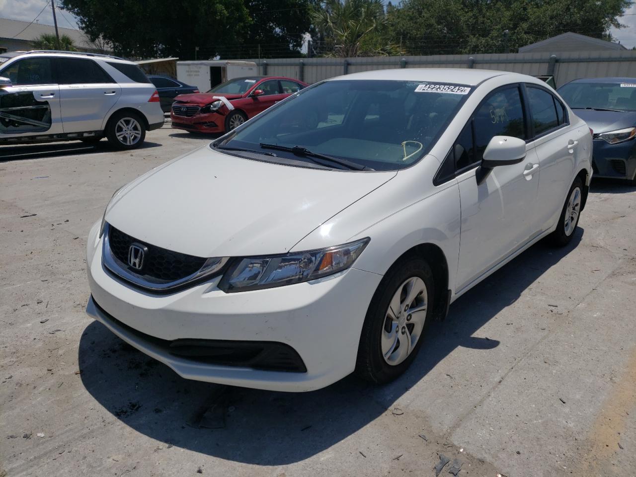 Фото 2 с аукциона – 2013 HONDA CIVIC LX с VIN 2HGFB2F58DH596271