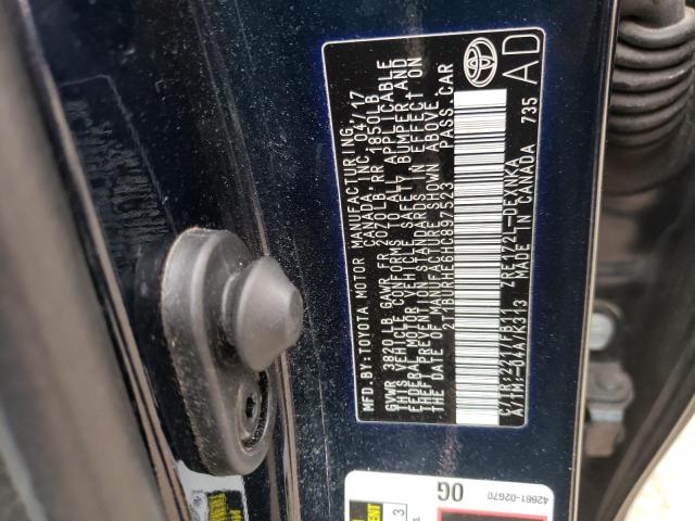 Photo 10 from auction – 2017 TOYOTA COROLLA L with VIN 2T1BURHE6HC897523