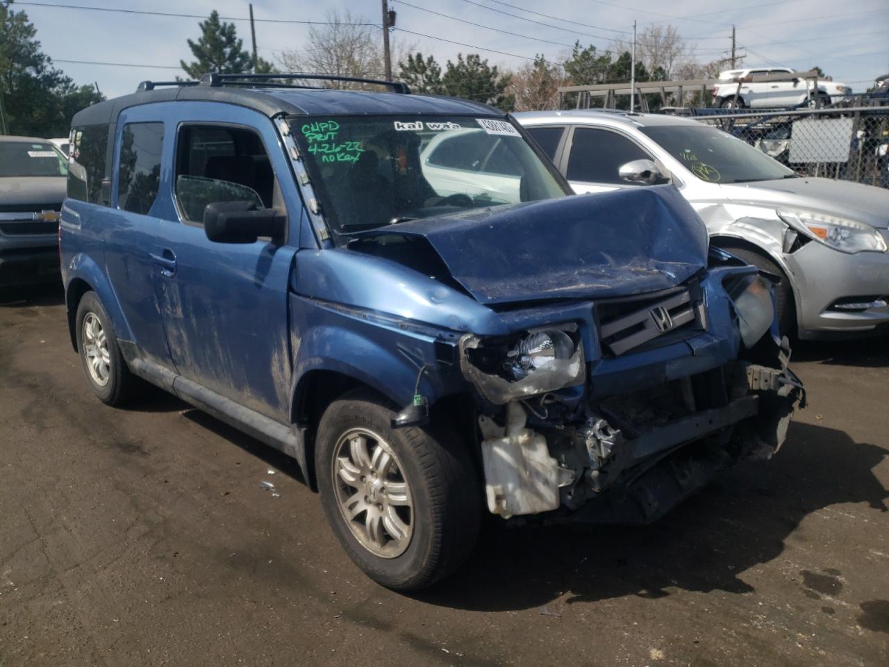 Photo 1 from auction – 2007 HONDA ELEMENT EX with VIN 5J6YH287X7L012149