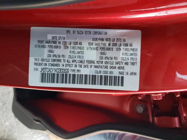 Photo 10 from auction – 2019 MAZDA CX-9 TOURI with VIN JM3TCACY1K0300829
