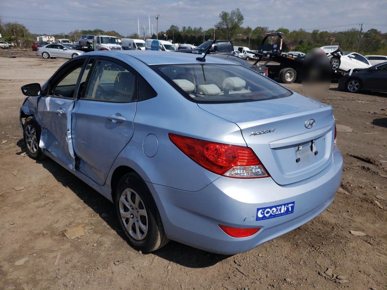 Photo 3 from auction – 2014 HYUNDAI ACCENT GLS with VIN KMHCT4AEXEU612823