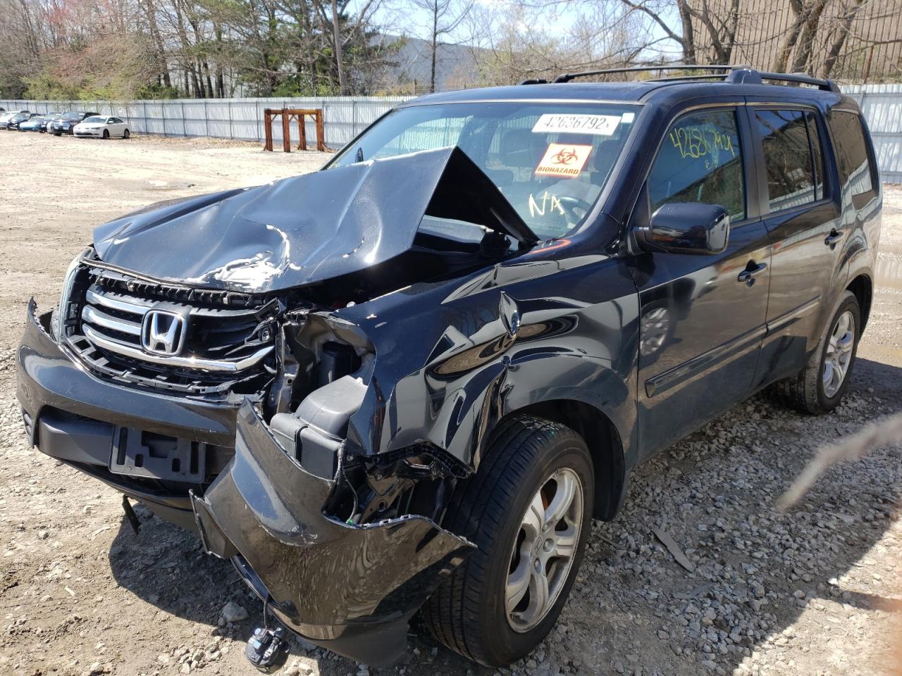 Photo 15 from auction – 2014 HONDA PILOT EXL with VIN 5FNYF4H63EB040051