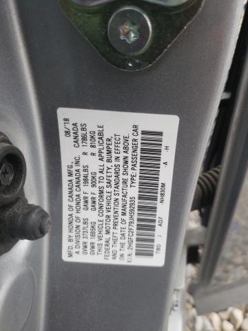 Photo 10 from auction – 2018 HONDA CIVIC EX with VIN 2HGFC2F79JH592935