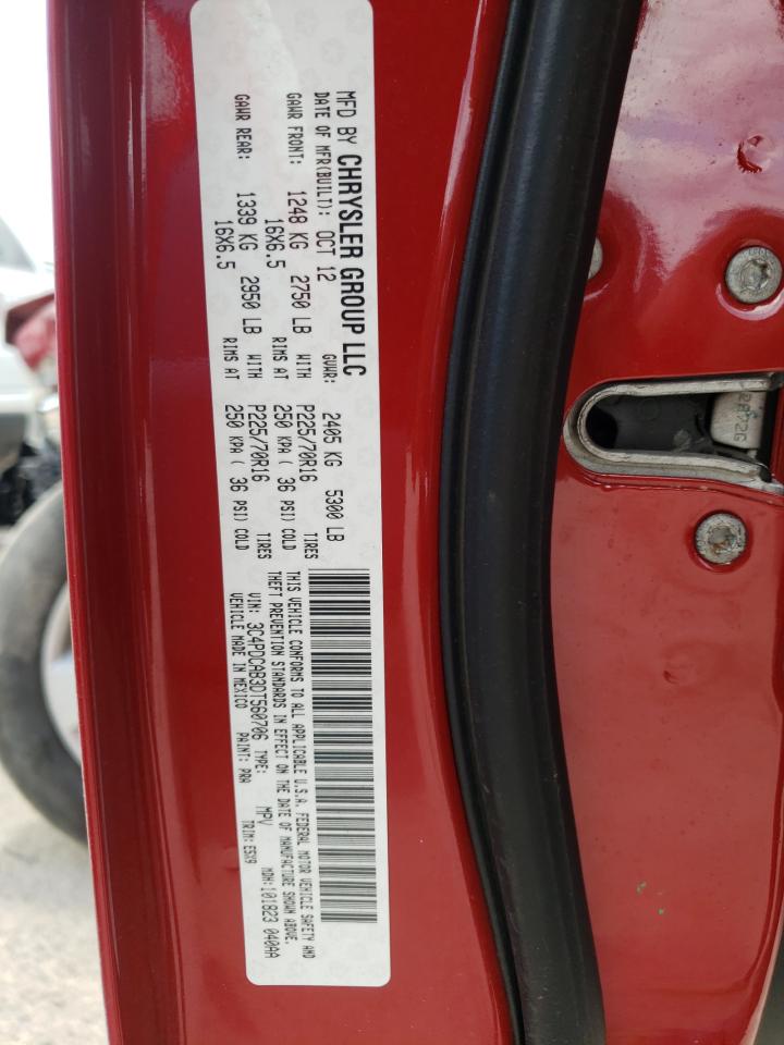 Photo 10 from auction – 2013 DODGE JOURNEY SE with VIN 3C4PDCAB3DT560706