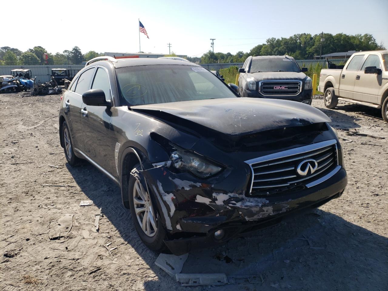 INFINITI FX35 2012 with VIN JN8AS1MW1CM153040 - Photo from auction