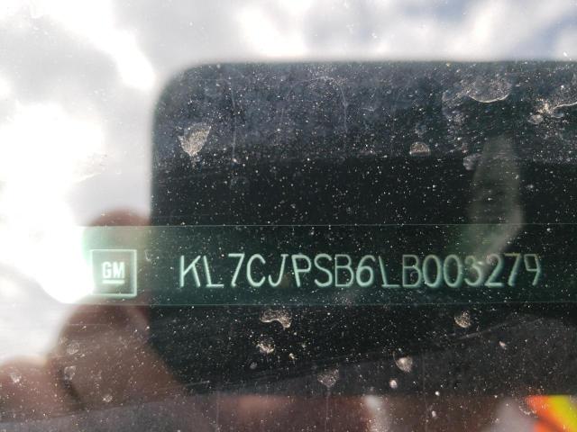 Photo 10 from auction – 2020 CHEVROLET TRAX 1LT with VIN KL7CJPSB6LB003279