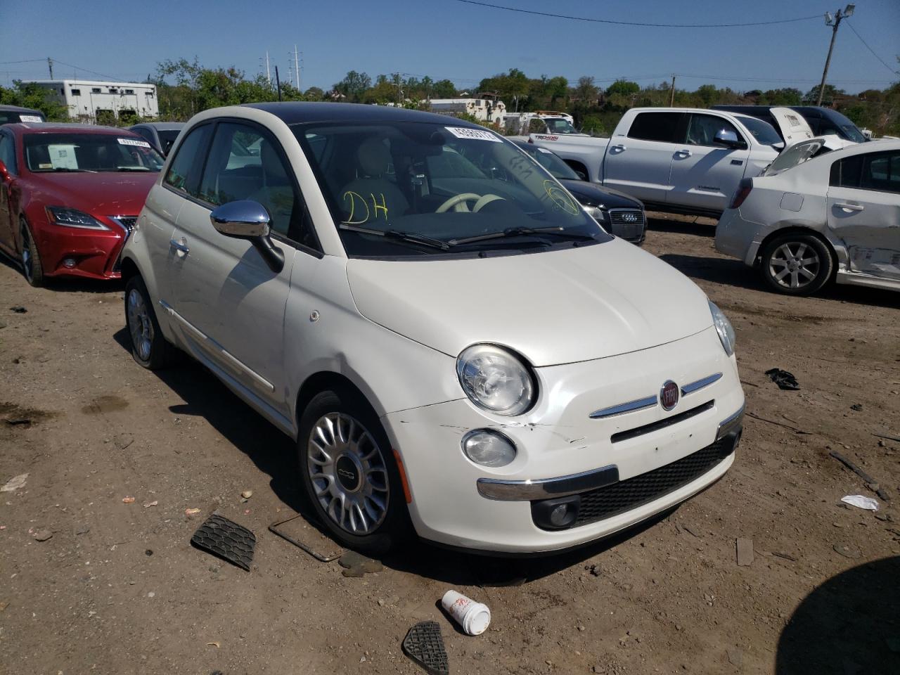 FIAT 500 LOUNGE 2015 with VIN 3C3CFFCR8FT615873 - Photo from auction