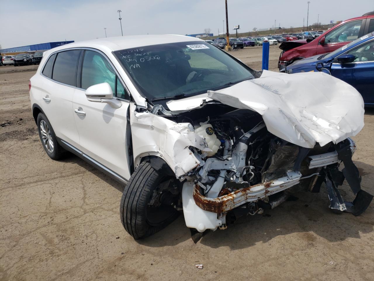 LINCOLN MKX SELECT 2017 with VIN 2LMPJ6KR5HBL20306 - Photo from auction
