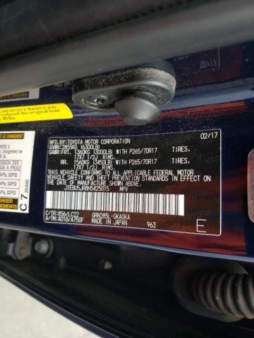 Photo 10 from auction – 2017 TOYOTA 4RUNNER SR with VIN JTEBU5JR8H5425015