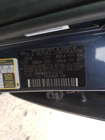 Photo 10 from auction – 2015 KIA OPTIMA LX with VIN KNAGM4A72F5532705