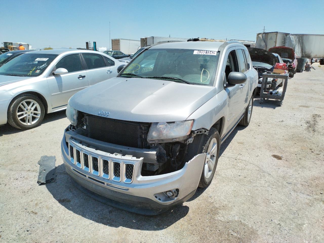 Photo 2 from auction – 2014 JEEP COMPASS SP with VIN 1C4NJCBB9ED793950
