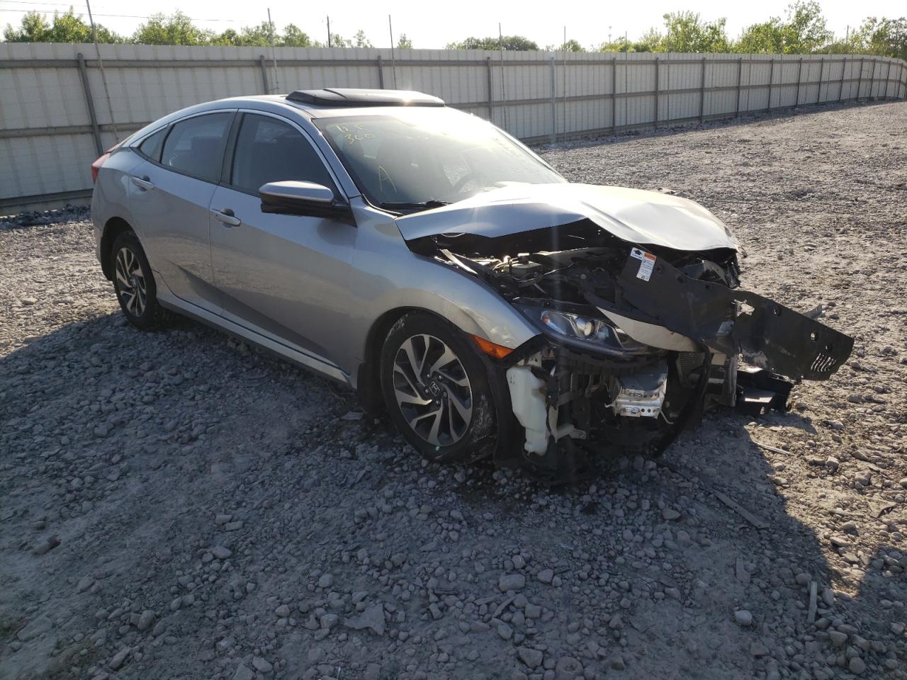HONDA CIVIC EX 2017 with VIN 19XFC2F71HE055190 - Photo from auction